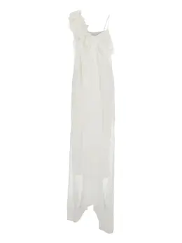 Alberta Ferretti: Платье с оборками 