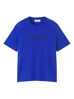 Lanvin: Голубая футболка 