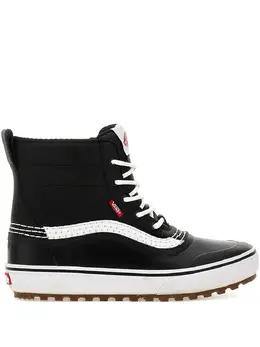 Vans: Чёрные ботинки 