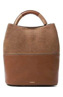 Furla: Коричневая сумка 