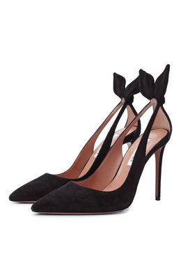 Aquazzura: Чёрные туфли  Bow Tie 105