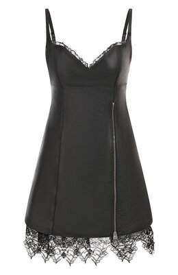 Blumarine: Кожаное платье 