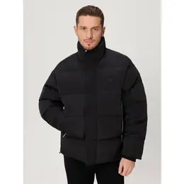 Armani Exchange: Чёрный пуховик 