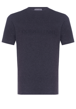 CORNELIANI: Серая футболка 