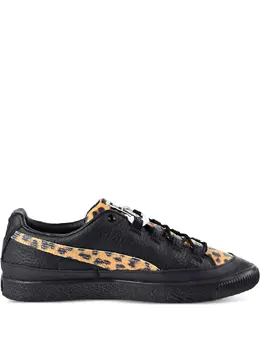 PUMA: Чёрные кроссовки  Clyde