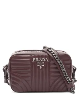 Prada Pre-Owned: Бордовая сумка 