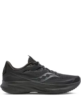 Saucony: Чёрные кроссовки 