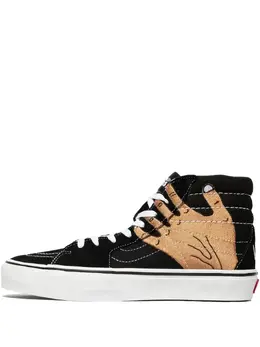 Vans: Чёрные кроссовки  Sk8-Hi