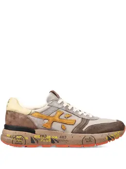 Premiata: Бежевые кроссовки  Mick