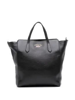 Gucci Pre-Owned: Чёрная сумка-шоппер 