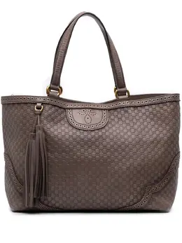 Gucci Pre-Owned: Коричневая сумка-шоппер 