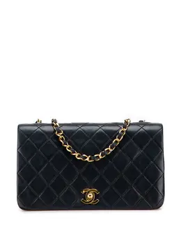 CHANEL Pre-Owned: Чёрная сумка через плечо 