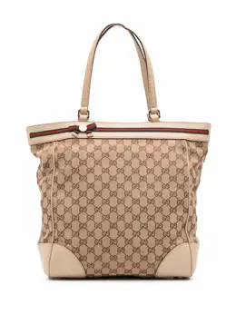Gucci Pre-Owned: Коричневая сумка-шоппер 