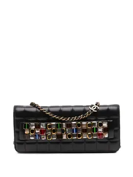 CHANEL Pre-Owned: Чёрный клатч 