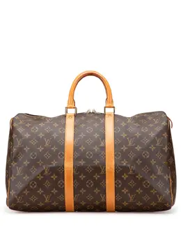 Louis Vuitton Pre-Owned: Коричневая дорожная сумка 