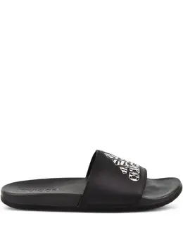 adidas: Чёрные сандалии  Adilette