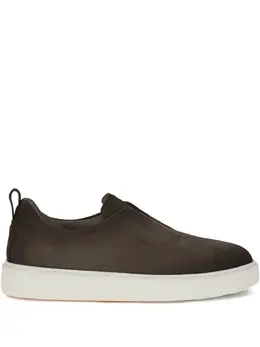 Santoni: Тёмные мокасины 