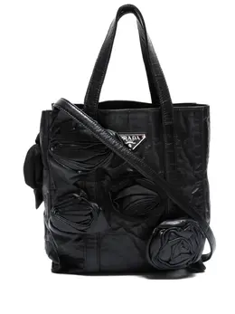 Prada Pre-Owned: Сумка с цветочным принтом 