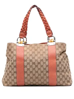 Gucci Pre-Owned: Коричневая сумка-шоппер 