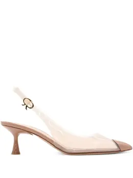 Gianvito Rossi: Светлая кепка  Plexi