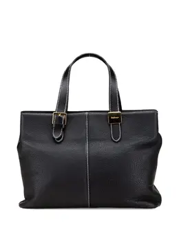Burberry Pre-Owned: Чёрная сумка-шоппер 