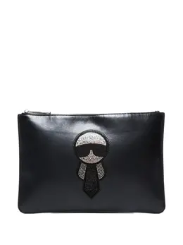 Fendi Pre-Owned: Чёрный клатч 