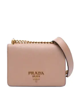 Prada Pre-Owned: Коричневая сумка через плечо 
