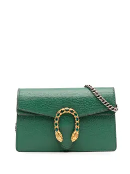 Gucci Pre-Owned: Зелёная сумка через плечо 