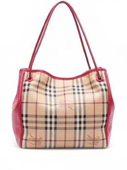 Burberry Pre-Owned: Коричневая сумка-шоппер 