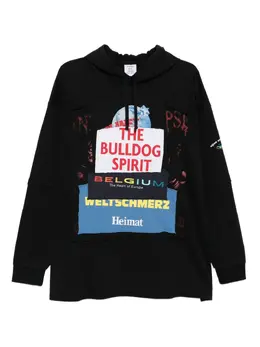VETEMENTS: Чёрная толстовка 