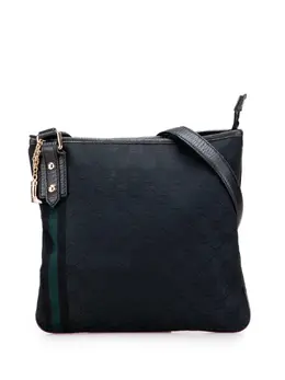 Gucci Pre-Owned: Чёрная сумка через плечо 
