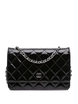 CHANEL Pre-Owned: Чёрный кошелёк 