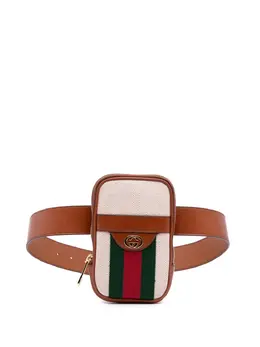 Gucci Pre-Owned: Коричневая поясная сумка 
