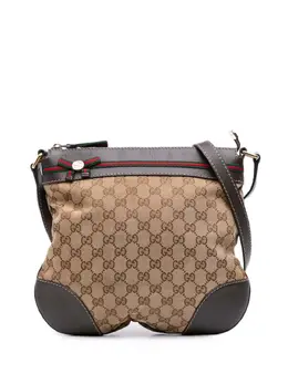 Gucci Pre-Owned: Коричневая сумка через плечо 