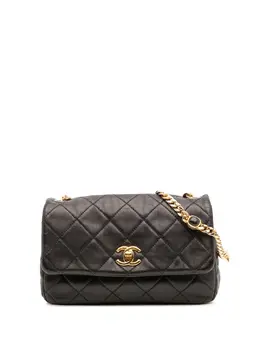CHANEL Pre-Owned: Чёрная сумка через плечо 