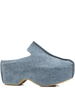 JW Anderson: Голубые сабо 