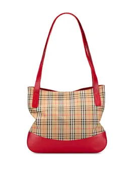 Burberry Pre-Owned: Коричневая сумка-шоппер 