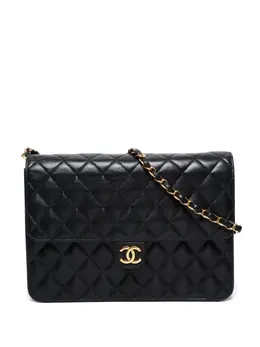 CHANEL Pre-Owned: Чёрная сумка 