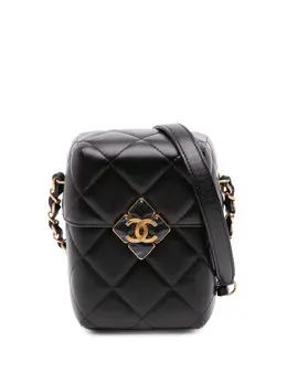 CHANEL Pre-Owned: Чёрная сумка через плечо 