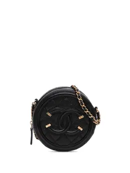 CHANEL Pre-Owned: Чёрный клатч 