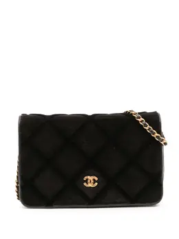 CHANEL Pre-Owned: Чёрный кошелёк 