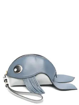 FENDI: Голубой клатч 