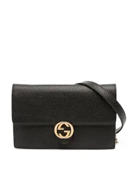 Gucci Pre-Owned: Чёрный кошелёк 