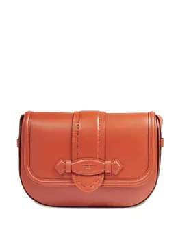 Lancel: Коричневая сумка через плечо 