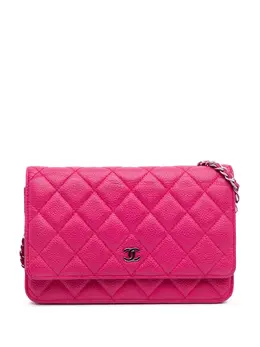 CHANEL Pre-Owned: Серебристый кошелёк 