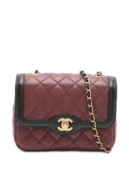 CHANEL Pre-Owned: Бордовая сумка 