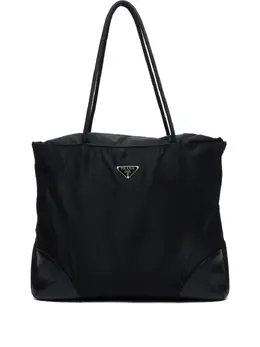 Prada Pre-Owned: Чёрная сумка-шоппер 