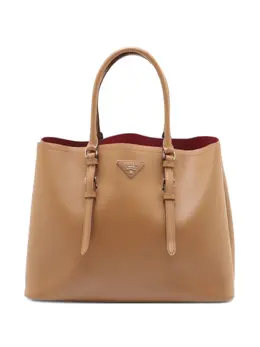 Prada Pre-Owned: Коричневая сумка-шоппер 