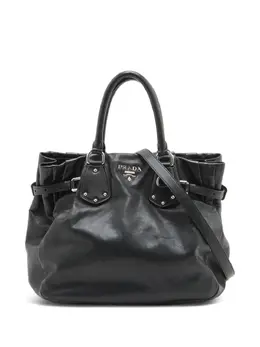 Prada Pre-Owned: Чёрная сумка-шоппер 