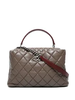 CHANEL Pre-Owned: Коричневая сумка-шоппер 